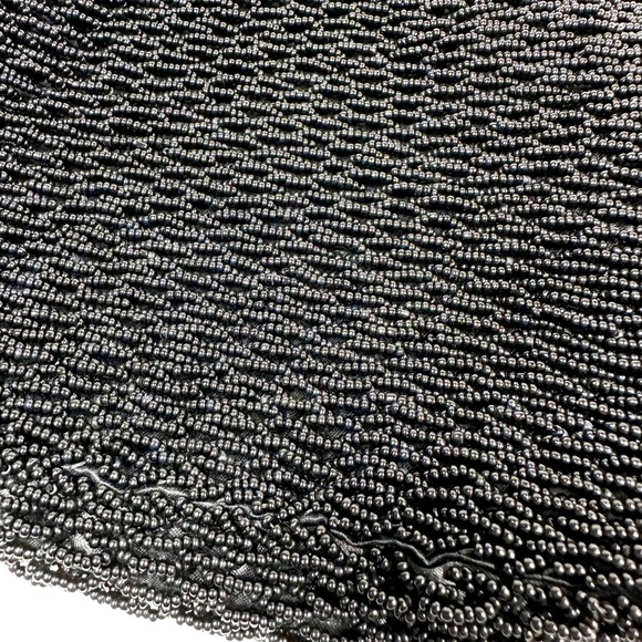 vintage Walborg black beaded Evening Chain Bag handbag purse Hong Kong - Picture 2 of 9